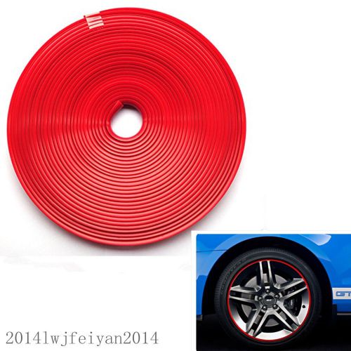 Purchase Car Wheel Tire Guard Protector Rubber Moulding Hub Rim Edge Protection Strip Red in CN