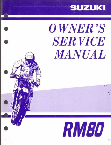 2000 suzuki motorcycle rm80 owners service manual p/n 99011-02b75-03a  (258)