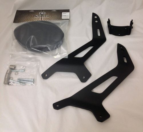 Yamaha stryker black midnight short fixed mount passenger backrest std pad