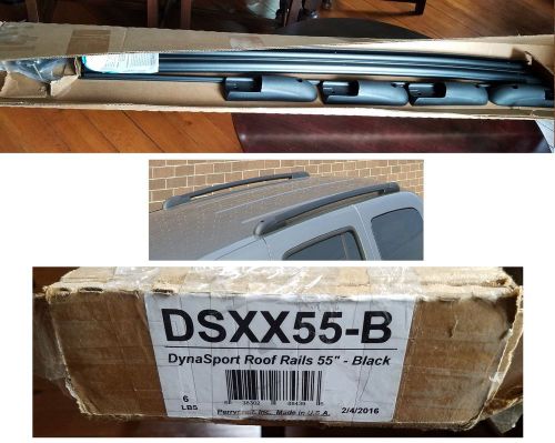 Perrycraft 55" black roof side rails cargo luggage skis canoe storage