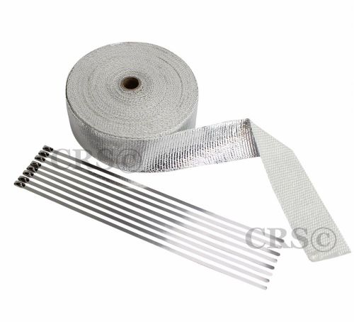 Radiant metallic fiberglass hose pipe thermo wrap heat shield cold air kit m50k