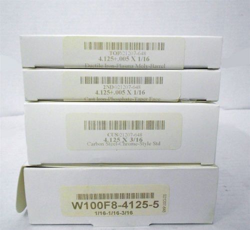 Wiseco w100f8-4125-5 ring set 4.125" +.005" 1/16 1/16 3/16 std oil 8 cyl set