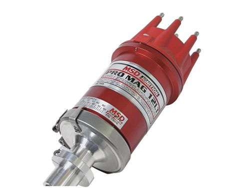 Msd 7908 magneto pro mag 12lt billet aluminum polished sprint car chevy v8 ea