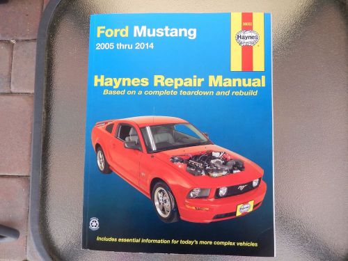Ford mustang 2005 thru 2014 haynes repair manual