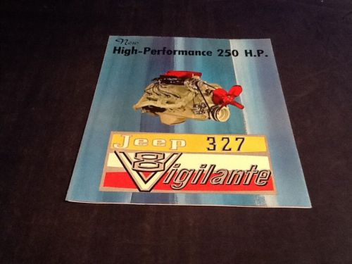 Jeep 327 vigilante sales brochure vintage original