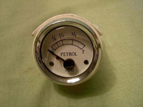 Vdo fuel petrol gauge  no box new 2 1/4&#034; diameter heritage design