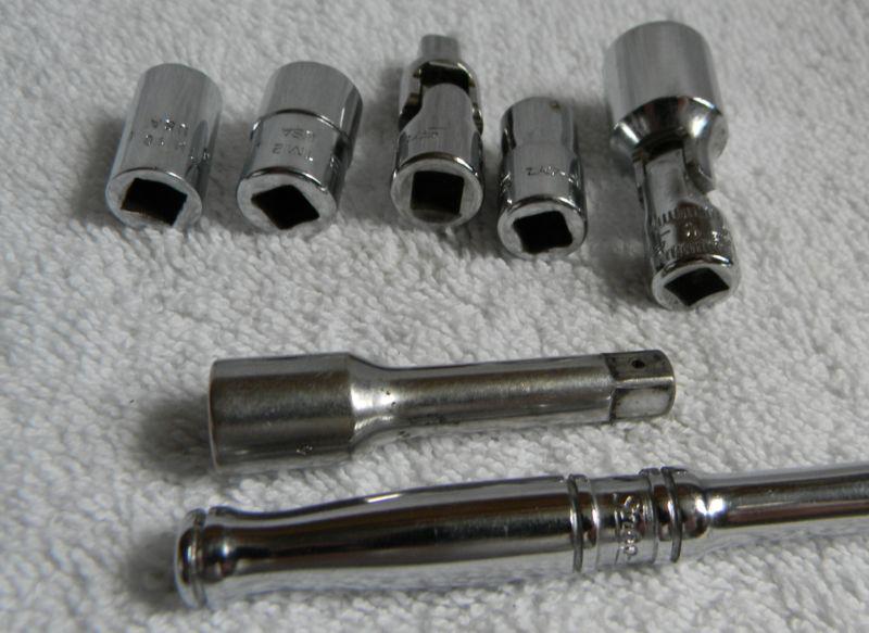 Purchase Snap On 1/4" DRIVE SOCKETS RATCHET EXTENSION TMU8B SWIVEL TM 10F in Portland, Oregon