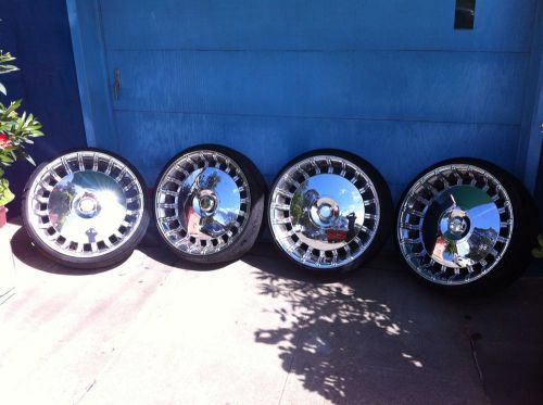 24 inch x 10 inch chrome player 779 wheels and tires