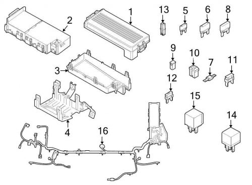 Ford oem engine wiring harness 6f9z12a581aa image 16