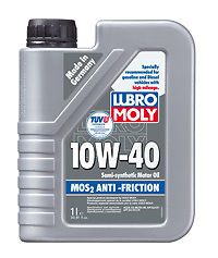 Lubro moly mos2 antifriction motoroil 10 w-40
