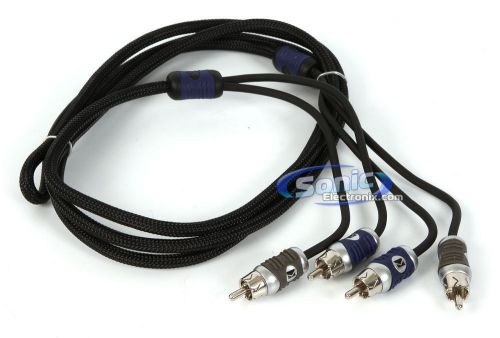 Kicker qi22 2 meters (6.6 ft.) 2-channel q-series rca audio interconnect cable