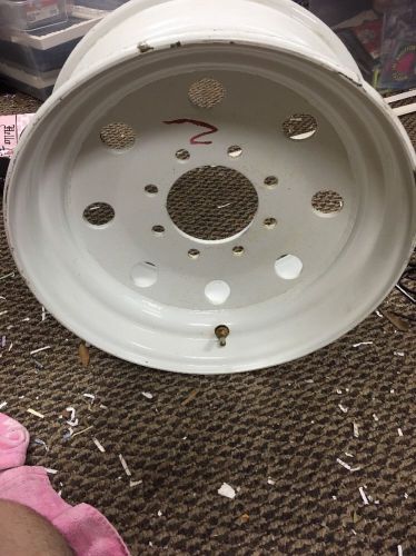 17.5"x 6.75  8x6.5 bolt pattern white modular trailer wheel rim 8 lug