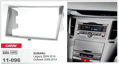 Carav 11-096 2din car radio dash kit panel for subaru legacy, outback 2009-2014