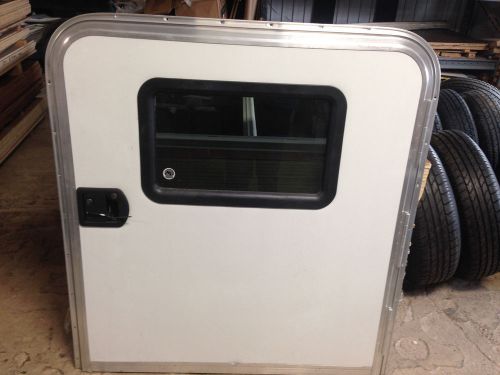 Teardrop trailer door, rv, with window 43 1/2 x 48 '' high