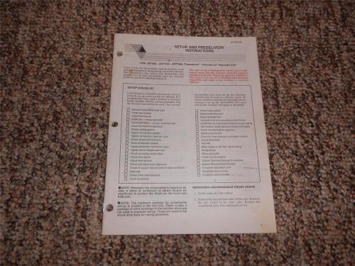 1996 arctic cat zr-580 zrt 600 800 set-up &amp; predelivery instructions c8