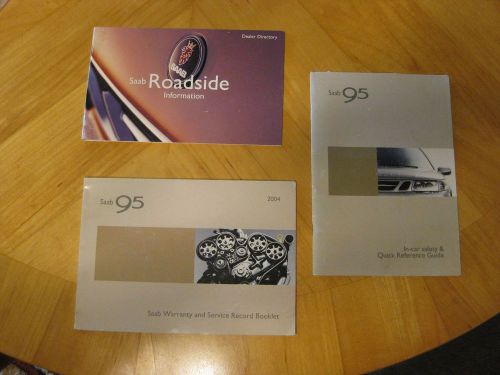 2004 saab 9-5 oem factory main owners manual book booklets
