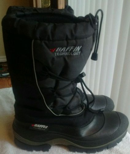 Baffin men's snowmobile winter snow boots black/ sz 12 excellent!!