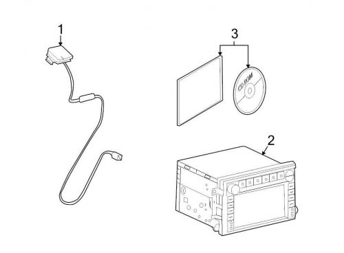 Ford oem gps antenna assembly 8l3z10e893a image 1