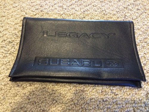 Subaru baja legacy genuine oem leather owner&#039;s manual case