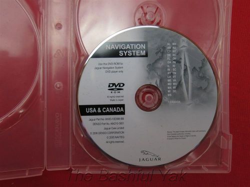 Jaguar navigation disc 6w83-10e898-bb usa &amp; canada