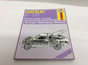 Haynes datsun b-210 1973-aug 1978 owners workshop manual