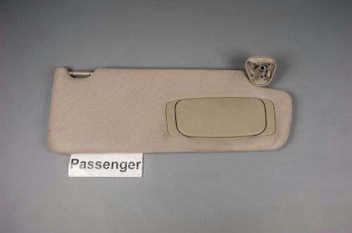 2010 toyota tundra sun visor - passenger side with covered mirror &amp; adjust bar