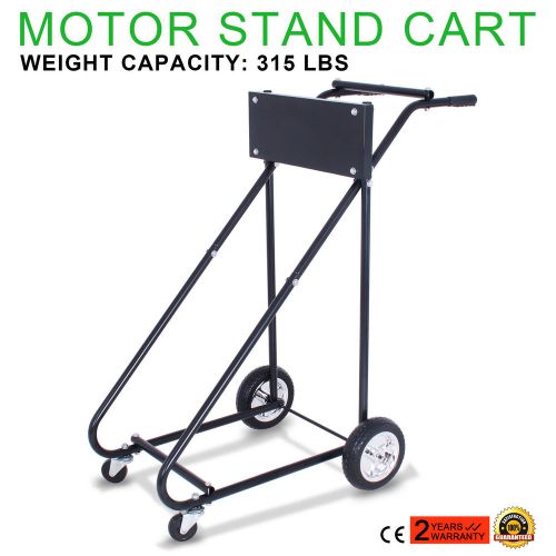315 lb boat motor stand carrier cart rubber tires dock cart dolly storage great
