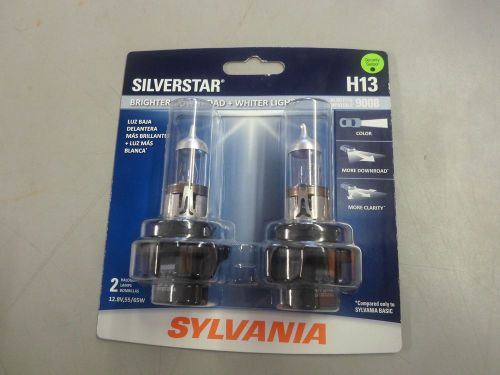 Sylvania silverstar h13/9008 pair set high performance headlight bulbs new