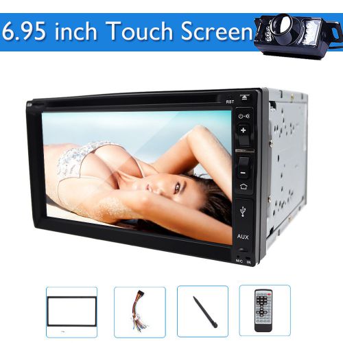 6.95&#039;&#039; hd in dash radio head unit car stereo dvd player ipod swc mp3 cd+camera