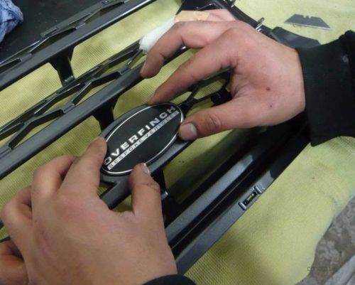 Overfinch land range rover badge emblem fender hood 86 x 44 mm 