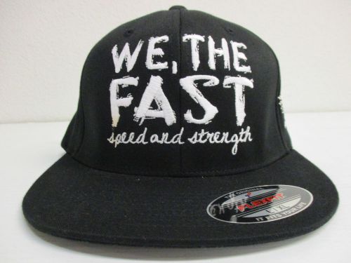 Speed and strength we the fast hat cap black large/extra large l/xl 878709