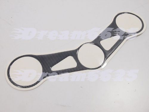 Yoke protector sticker for kawasaki ninja zx-10r 0405 carbon fiber look ypk02 #7