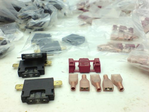 50 pieces (new) electrical parts fuses  wire copper connectors