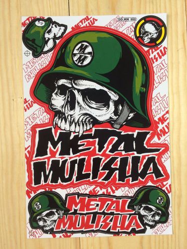 Metal mulisha racing athlete decals:offset printed