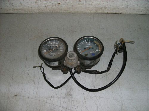 1973 yamaha rt3 360 speedometer tachometer ignition switch and bracket for parts