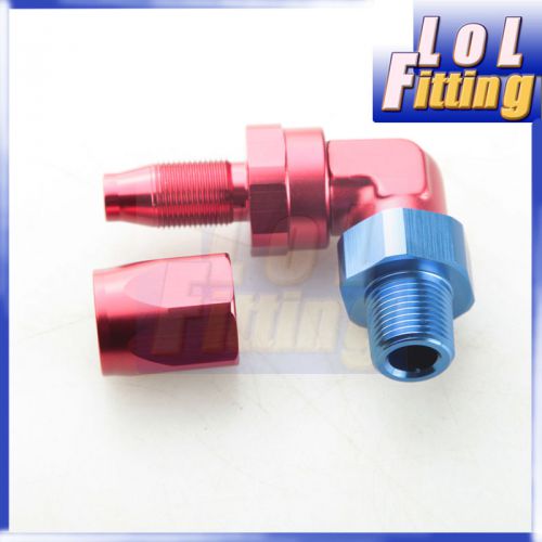 -6 an6 an -6 6an to 1/4" npt 90 degree swivel hose end fitting adaptor