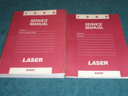 1990 plymouth laser shop manual set / original books!!