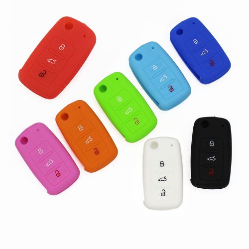 Silicone key cover f. vw jetta golf passat beetle  entry remote
