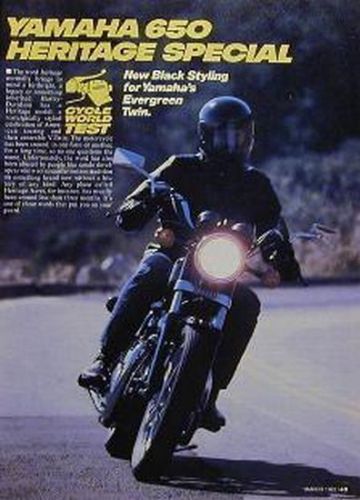 Yamaha 650 heritage special motorcycle test article 1982