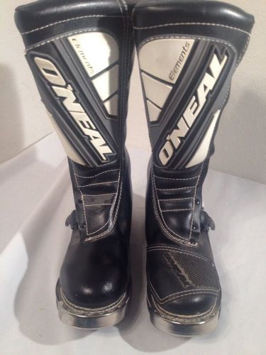 O'neal 'element' racing motocross dirt bike bmx atv motorcycle boots-size 10 euc