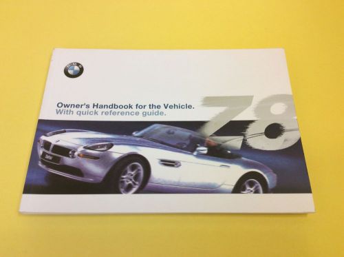 2000 bmw z8 owners manual handbook very rare manual priced to sell. v24