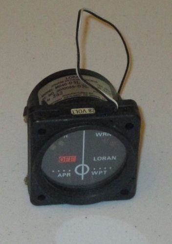 Aircraft indicator loran course deviation indicator model md40-05l pn 2010056