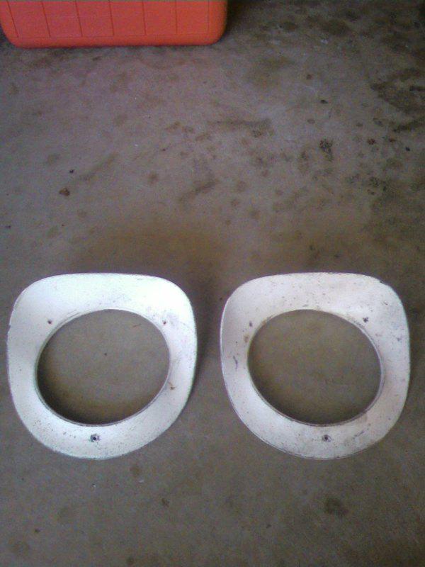 1955 1956 1957 chevrolet chevy pickup truck headlight bezels (pair)