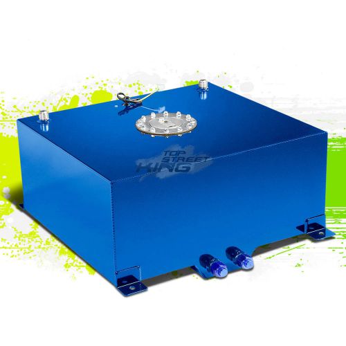 20 gallon/76l lightweight blue aluminum gas fuel cell tank+sender 19.75x24x10"