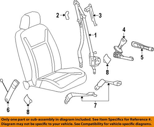 Chevrolet gm oem 19257166 front seat belts-tensioner