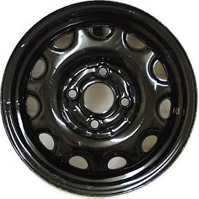 63696 factory, oem reconditioned wheel 13 x 5;  black full face painted