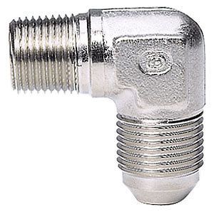 Russell 660861 an to npt adapter fitting 90-degree  -08 an male  3/8&#039;&#039; npt male