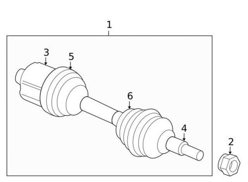 Genuine 2010-2016 gm axle assy 20906474