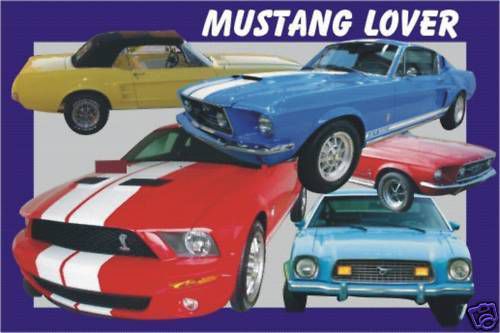 Mustang car mousepad  collector