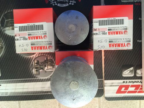 Yamaha banshee piston and rings originals &amp; new p#2gu-11636-00-00 &amp; 2gu-11610-00